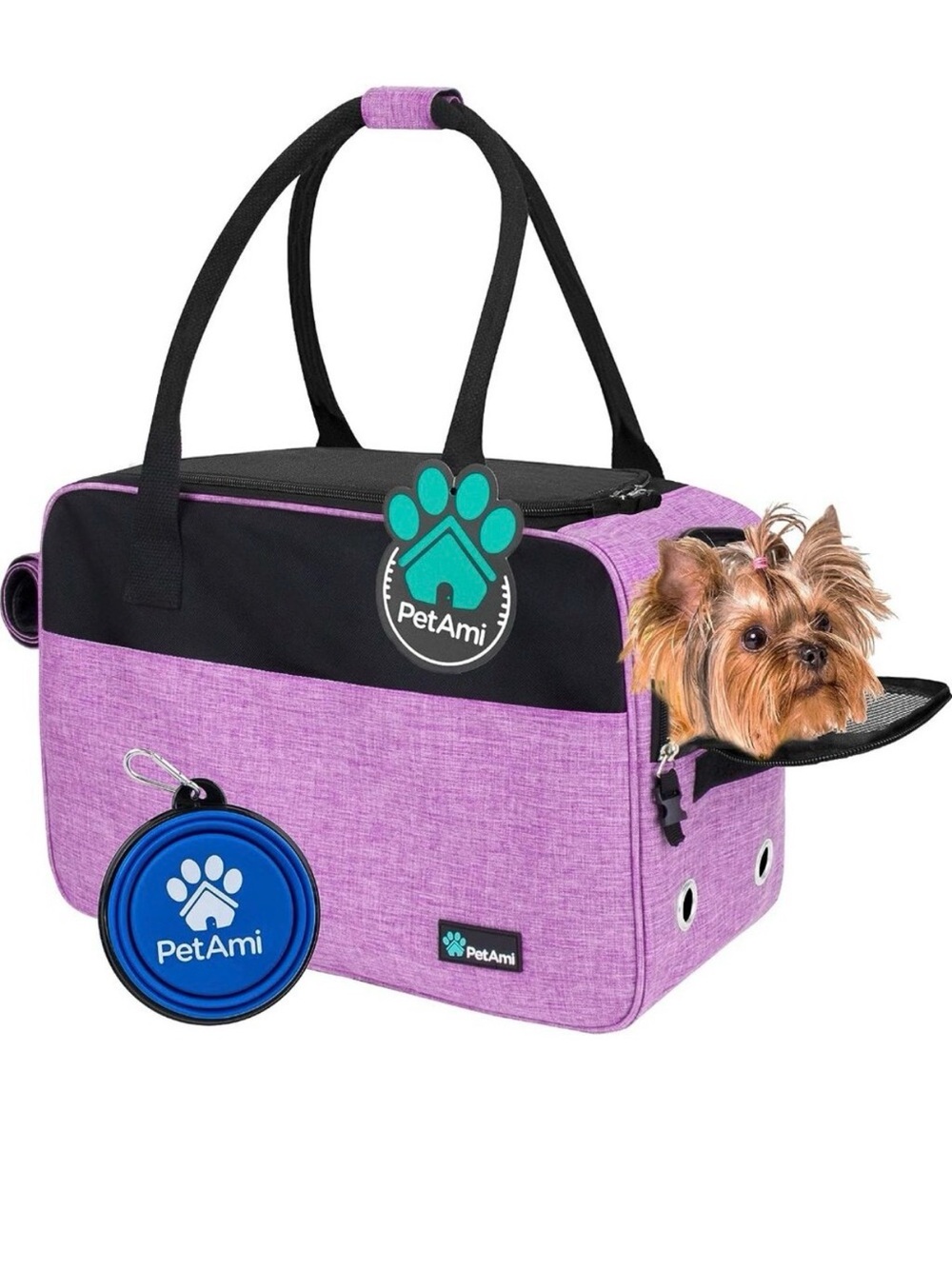 PetAmi Purple Pet Carrier Tote